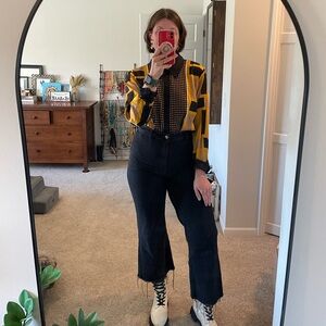 Calvin Klein Flashy Gold Button Down Long Sleeve